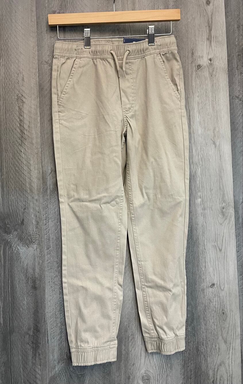 IZOD Boys 10/12 M Khaki School Uniform Jogger Pants Stretch NWT